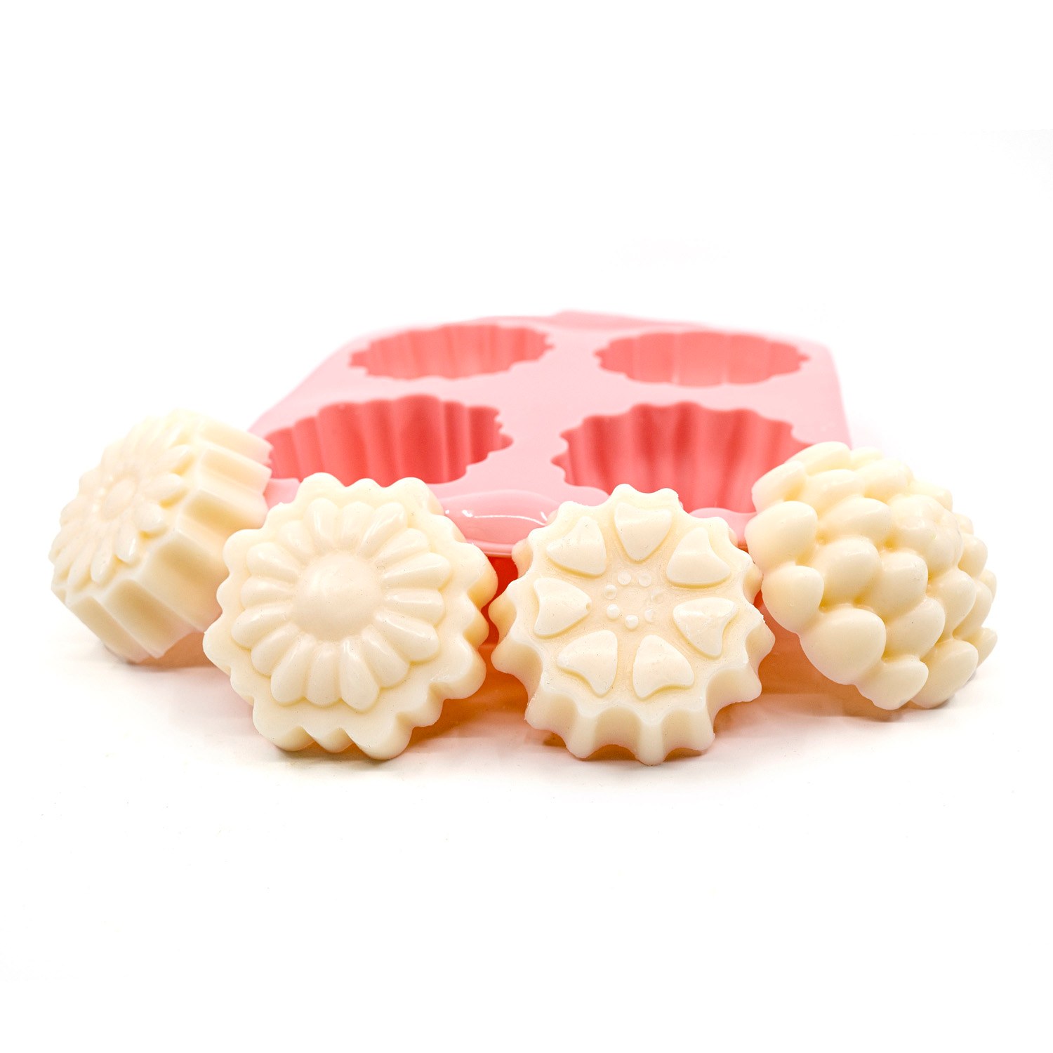 Moule en silicone pour savon, 4 motifs