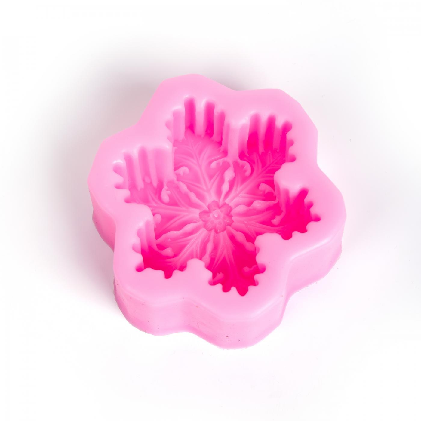 Szilikon öntőforma hópehely 8 x 3,1 cm