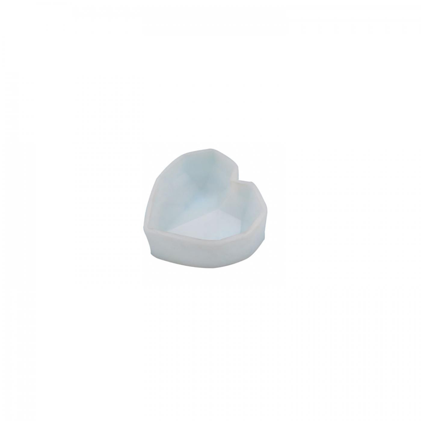 Moule en silicone, cœur facetté