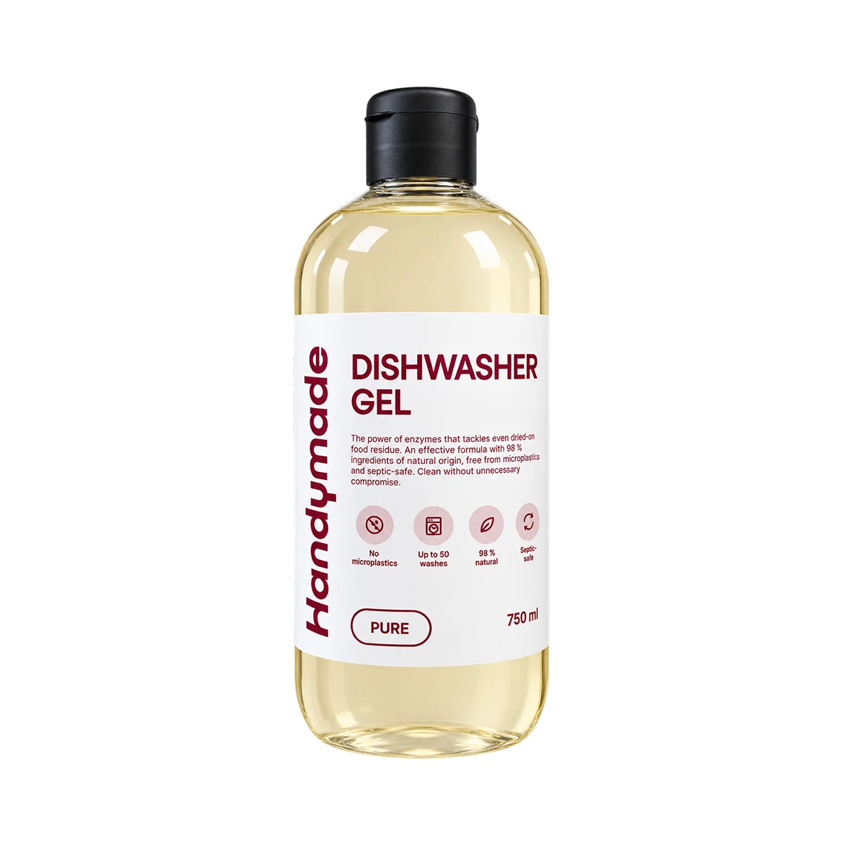 Öko mosogatógép-gél, Pure, 750 ml