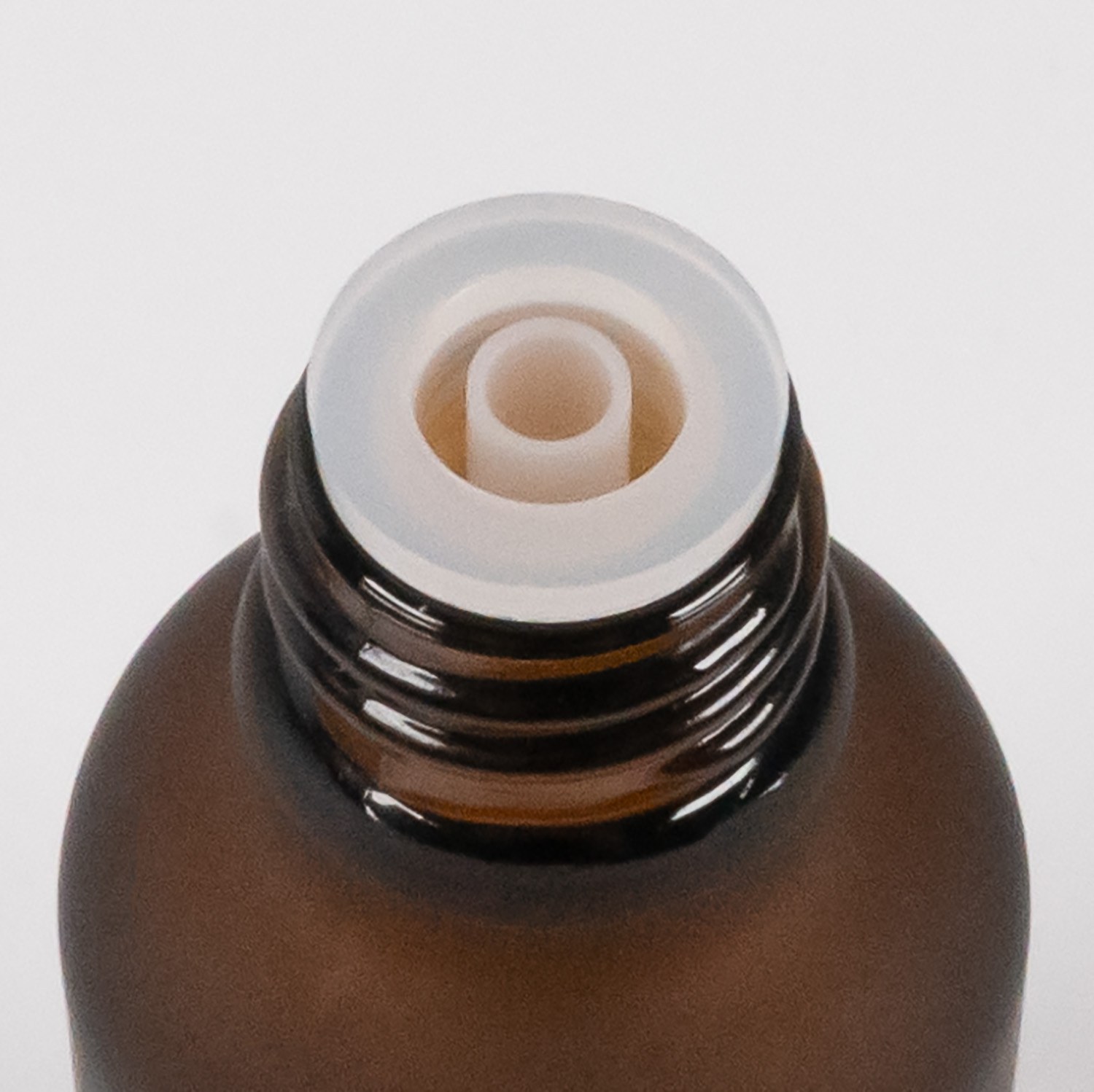 Flacon en verre ambré mat, bouchon noir avec pipette, 30 ml
