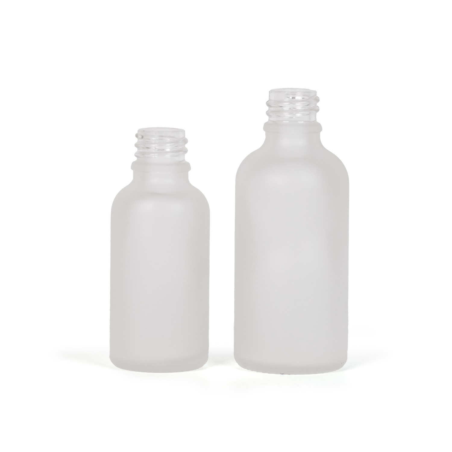 Átlátszó tejüveg palack, 18 mm, 50 ml