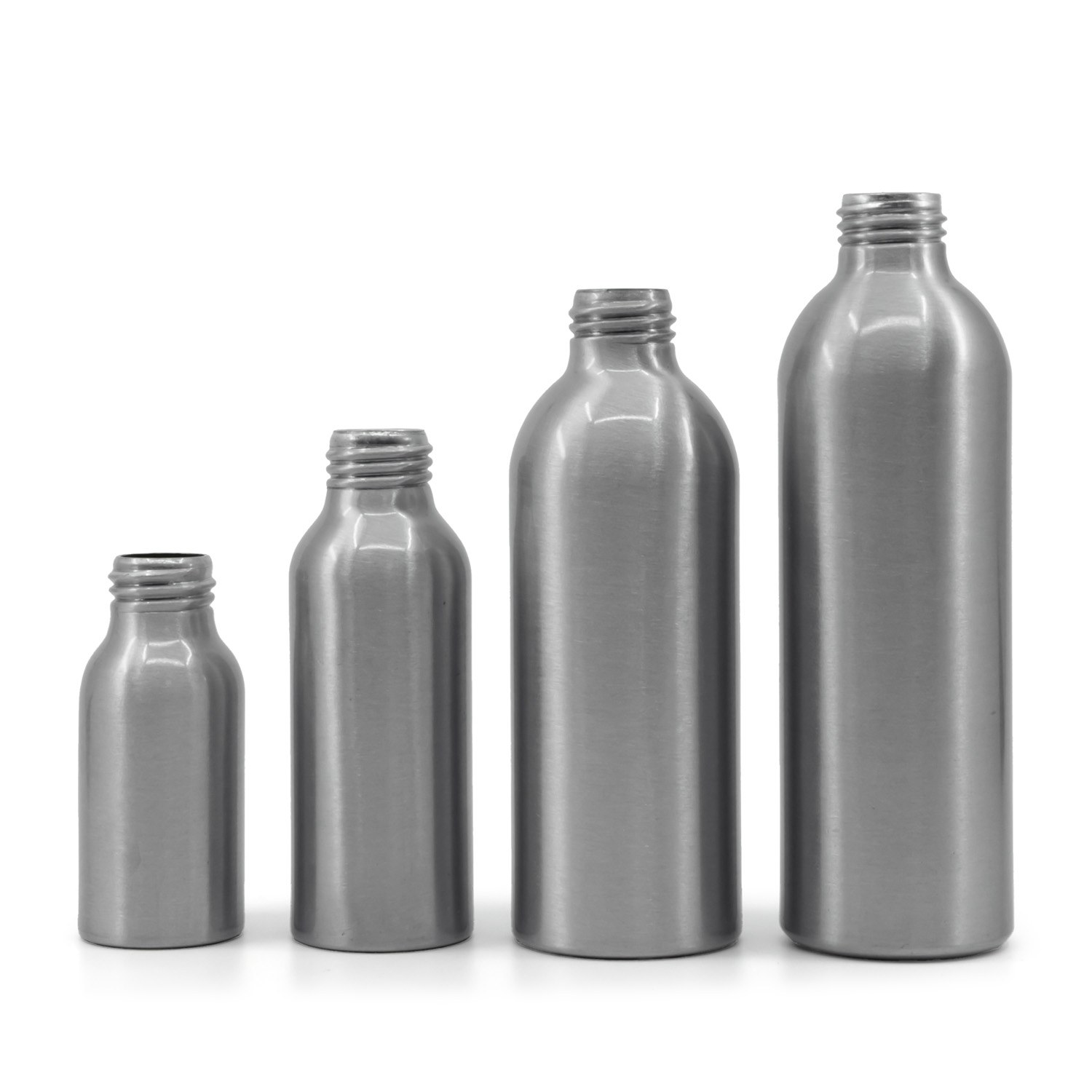 Alumínium üvegcse, átlátszó finompermetező, fényes ezüst gyűrű, 100 ml