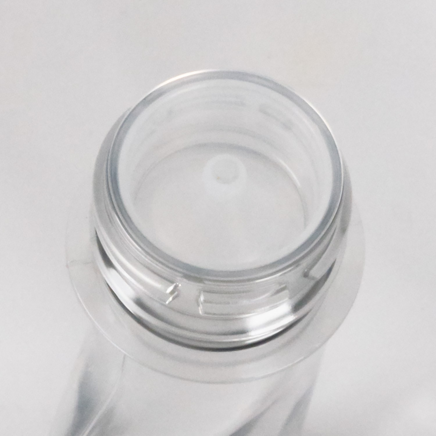 Flacon en plastique plat, transparent, 50 ml, bouchon avec pipette