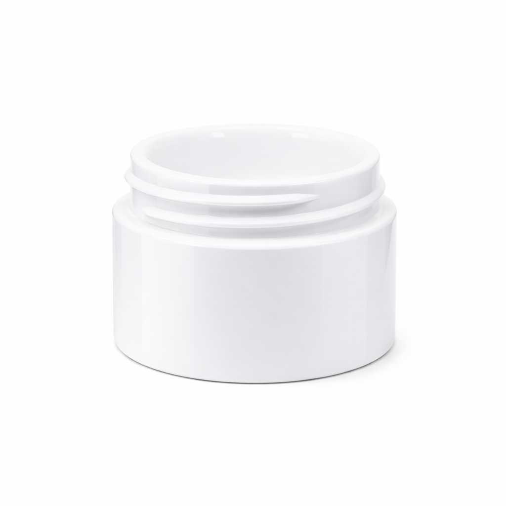 Tiegel, Kunststoff, weiß, 50 ml