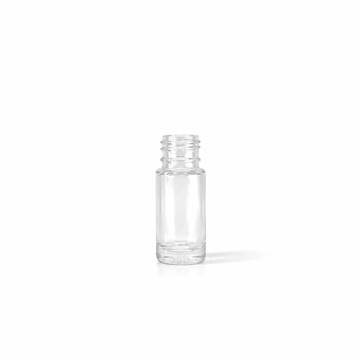 Glass bottle, clear, 5 ml