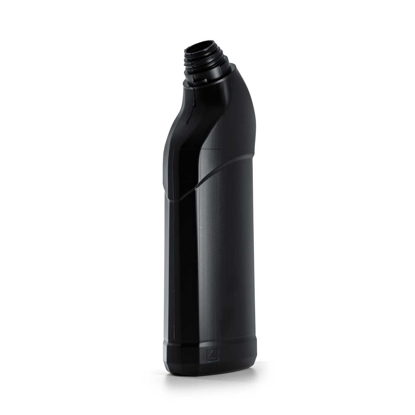 Plastová fľaša na WC čistič, čierna, 750 ml
