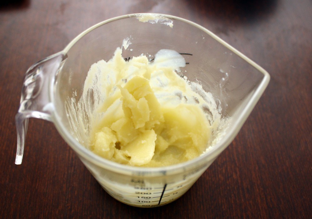 Beurre corporel fouetté, procédé de fabrication