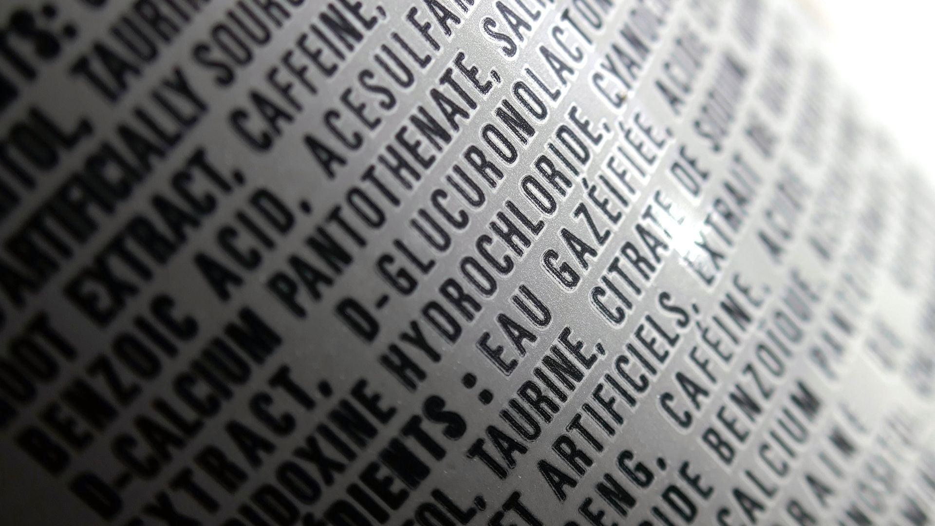 Etiqueta de un producto cosmético con los datos obligatorios