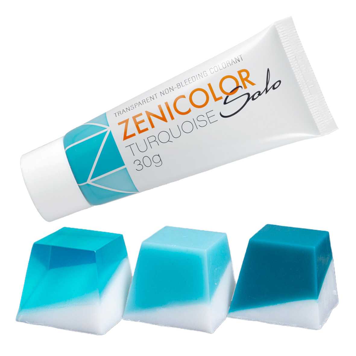 Barwnik do bazy mydlanej, ZENICOLOR SOLO, Turquoise, 30 g