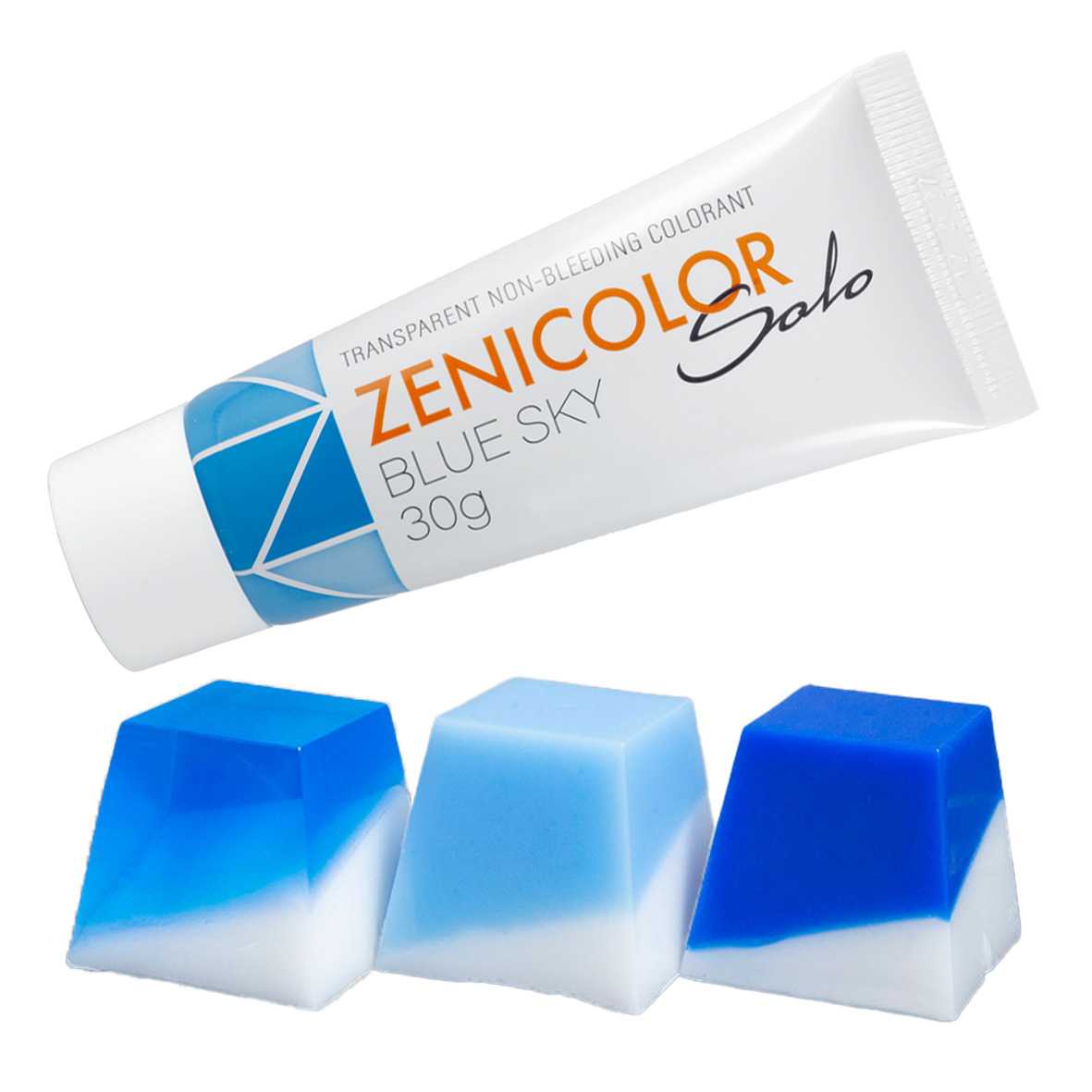 Barwnik do bazy mydlanej, ZENICOLOR SOLO, Blue Sky, 30 g