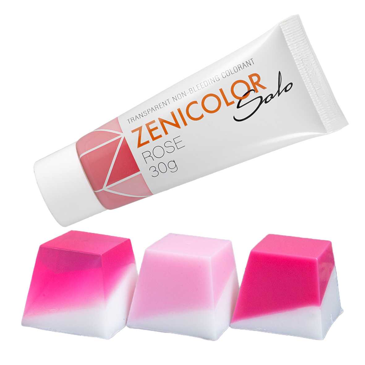 Barwnik do bazy mydlanej, ZENICOLOR SOLO, Rose, 30 g