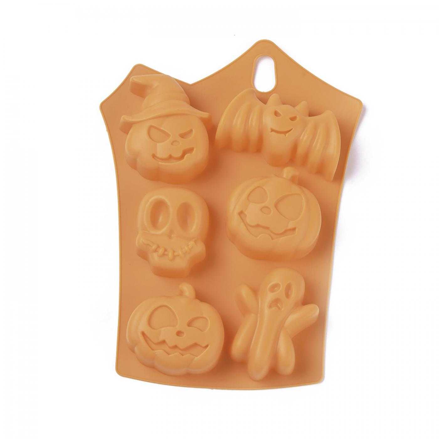 Silikonová forma na mýdlo Halloween, 6 ks