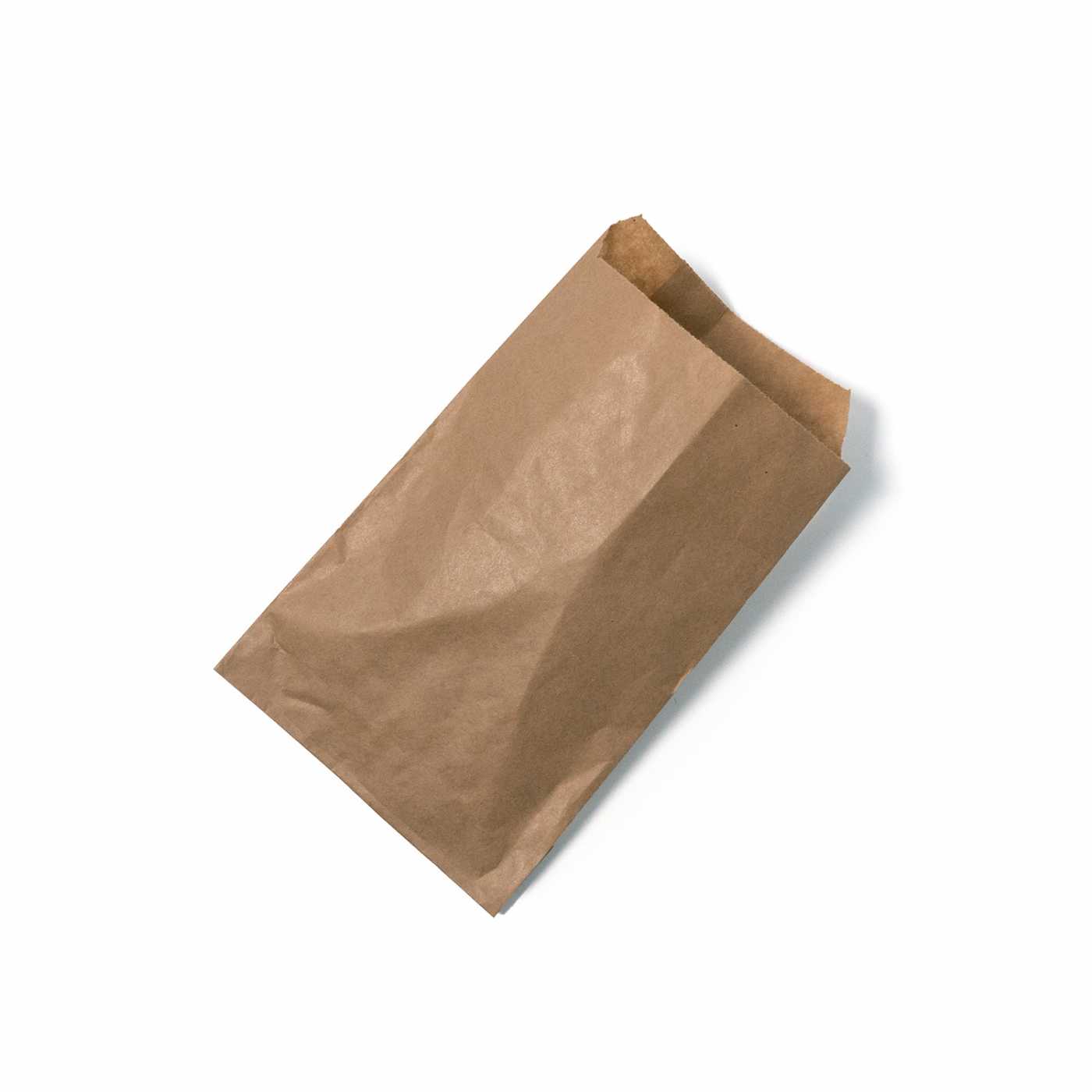 Lapos, egyrétegű kraft papírzacskó, 9×14 cm