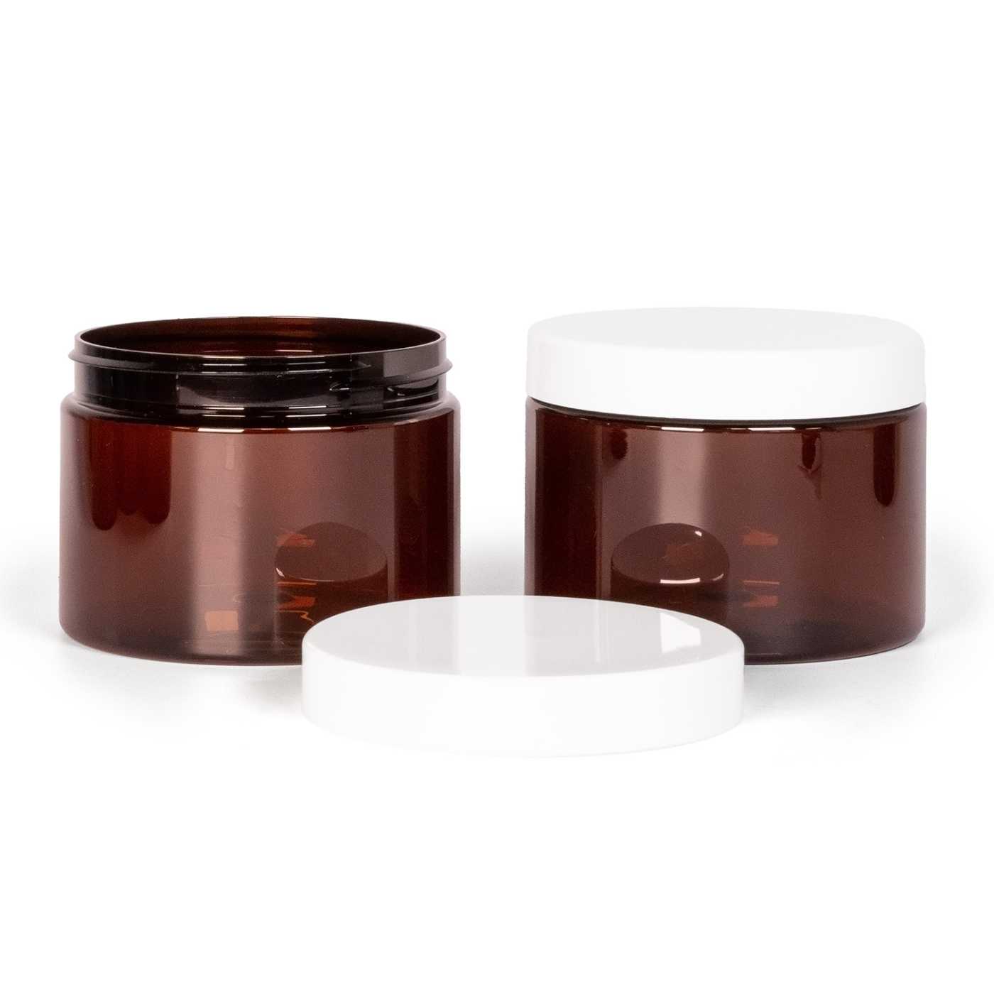 Plastový kelímok, 100 mm, hnedý, 500 ml biely vrchnák