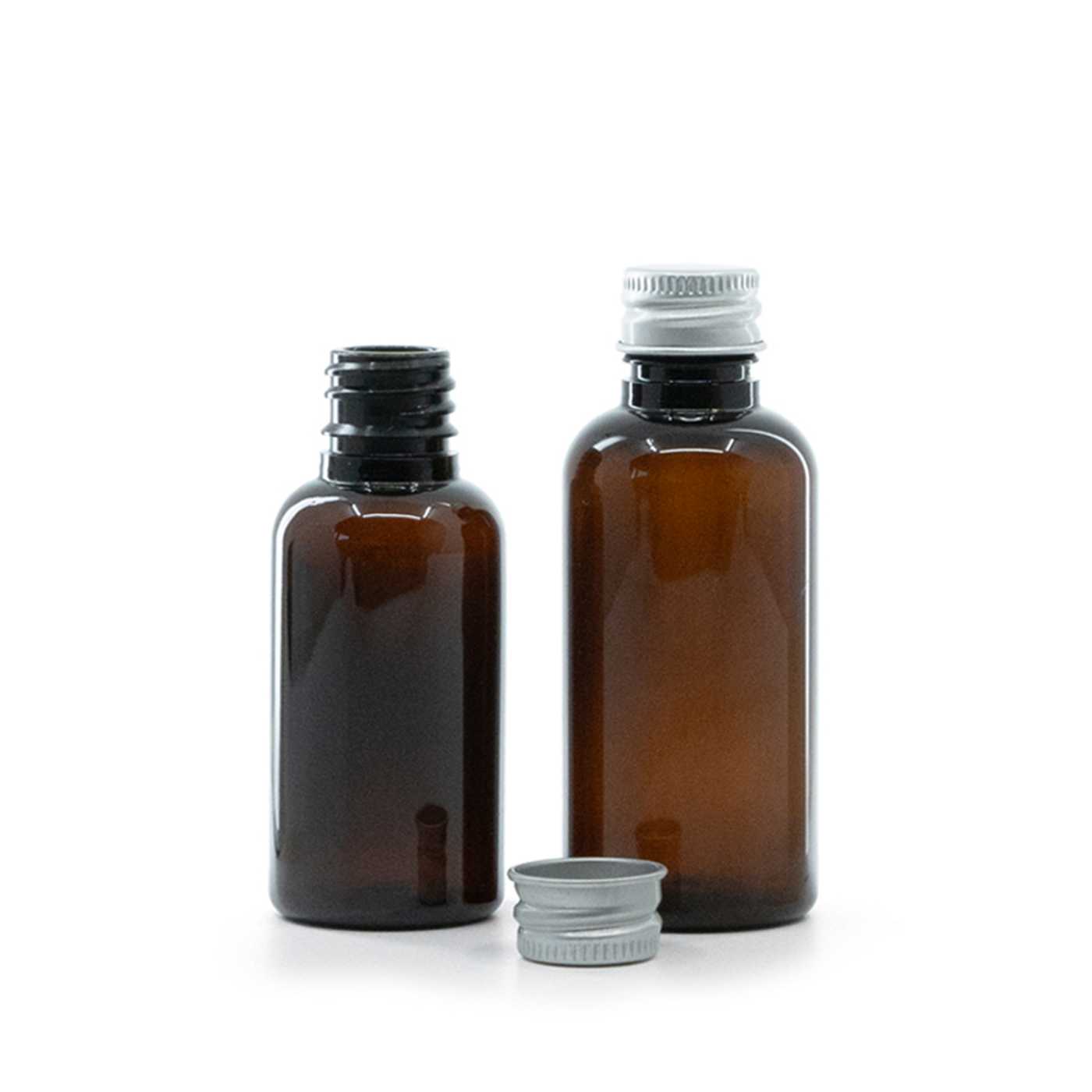 Flacon, plastique, ambre, 30 ml
