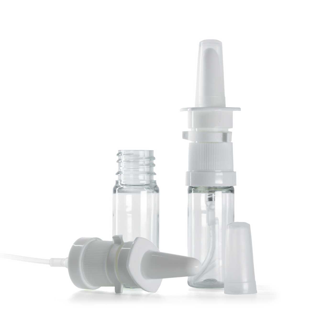 Átlátszó műanyag palack orrspray 10 ml