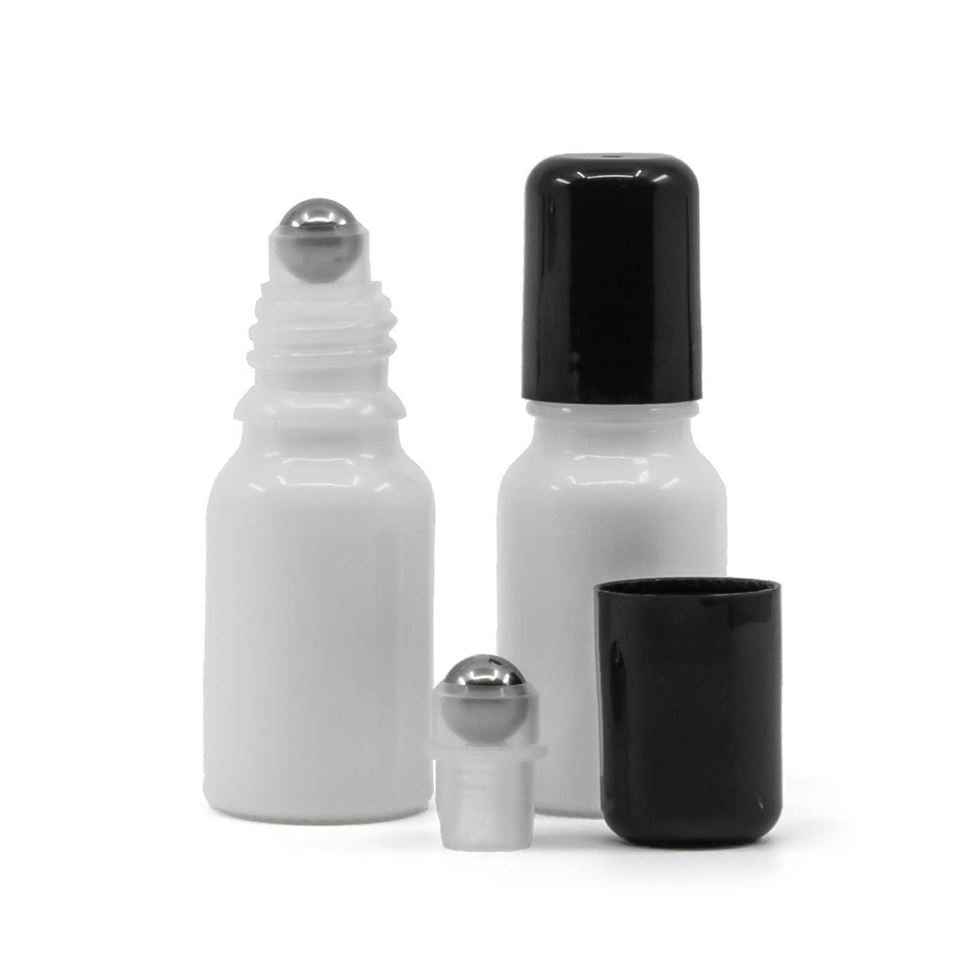 Flacon en verre blanc roll-on 10 ml