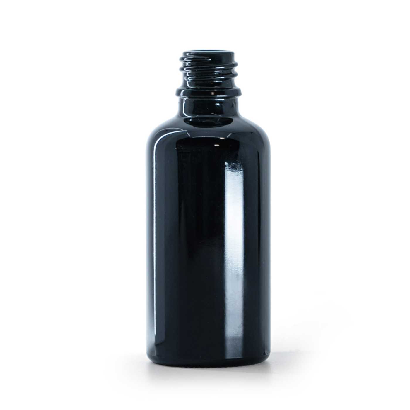 Üvegpalack, gyógyszeres üveg fekete fényes, 50 ml, tálca, 88 db