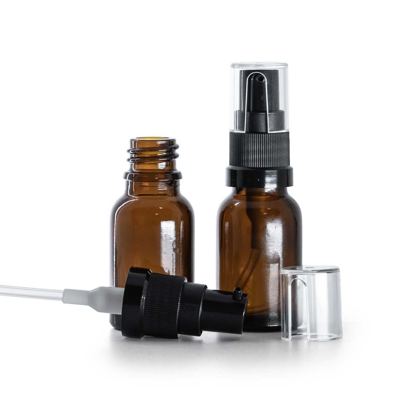 Butelka szklana apteczna, dozownik do olejów, 15 ml