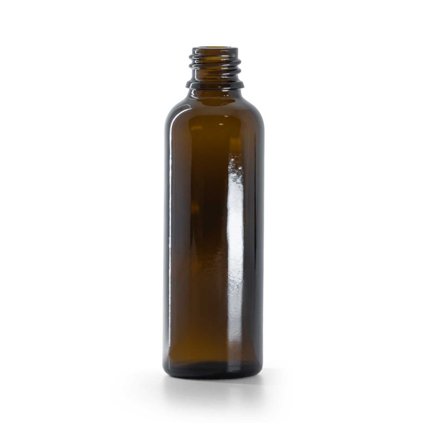 Flacon en verre ambré, type B, fin, 50 ml