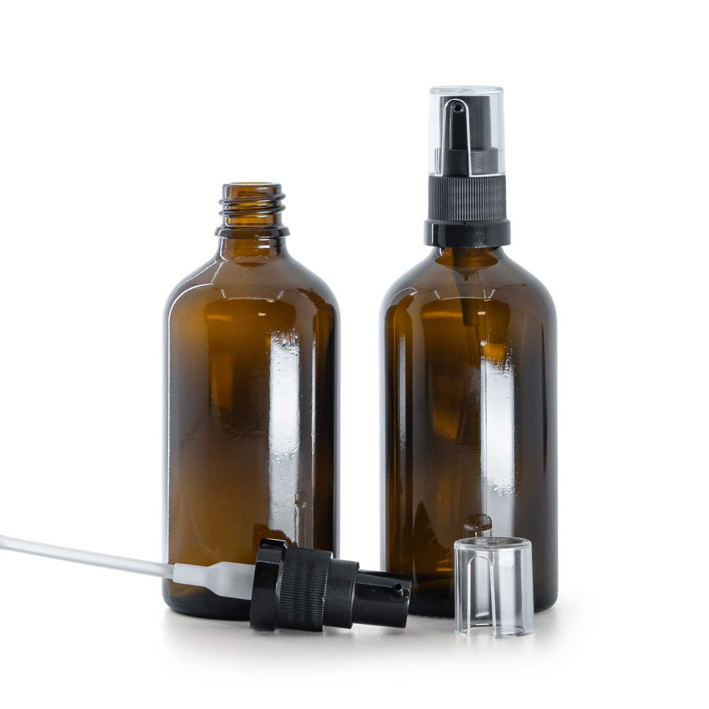 Butelka szklana apteczna, dozownik do olejów, 100 ml