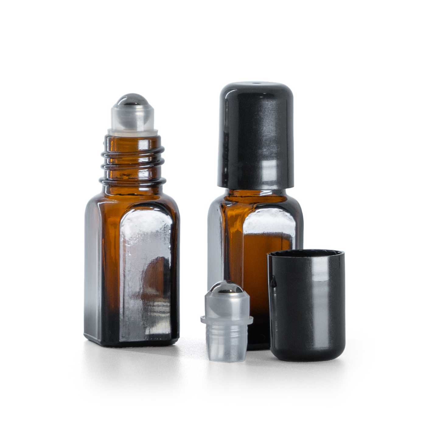 Flacon en verre angulaire roll-on, 10 ml