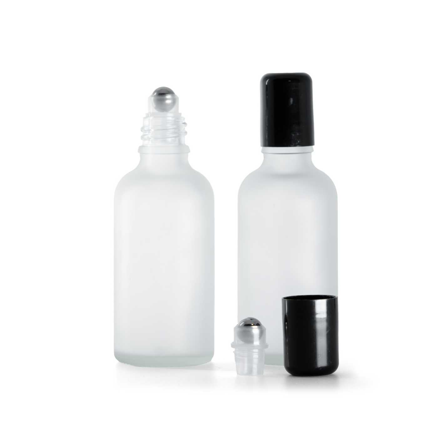 Átlátszó matt üveg roll-on palack 50 ml