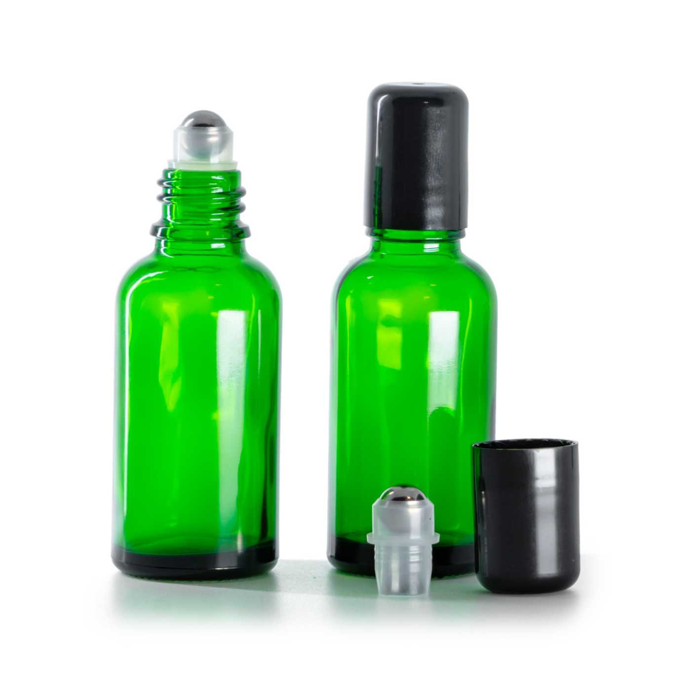 Flacon en verre vert roll-on 30 ml