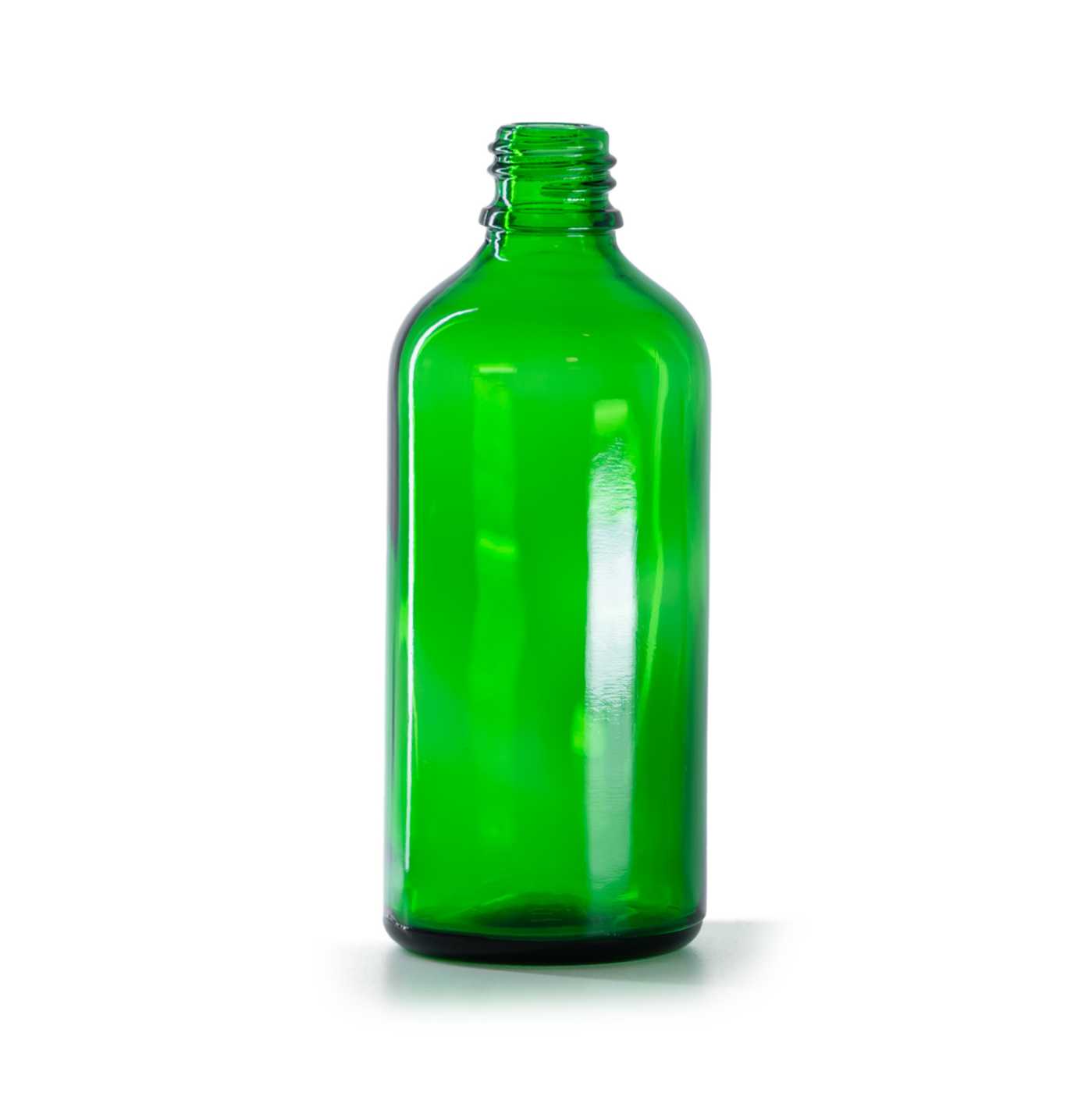 Zöld üvegpalack, 100 ml, 70 db