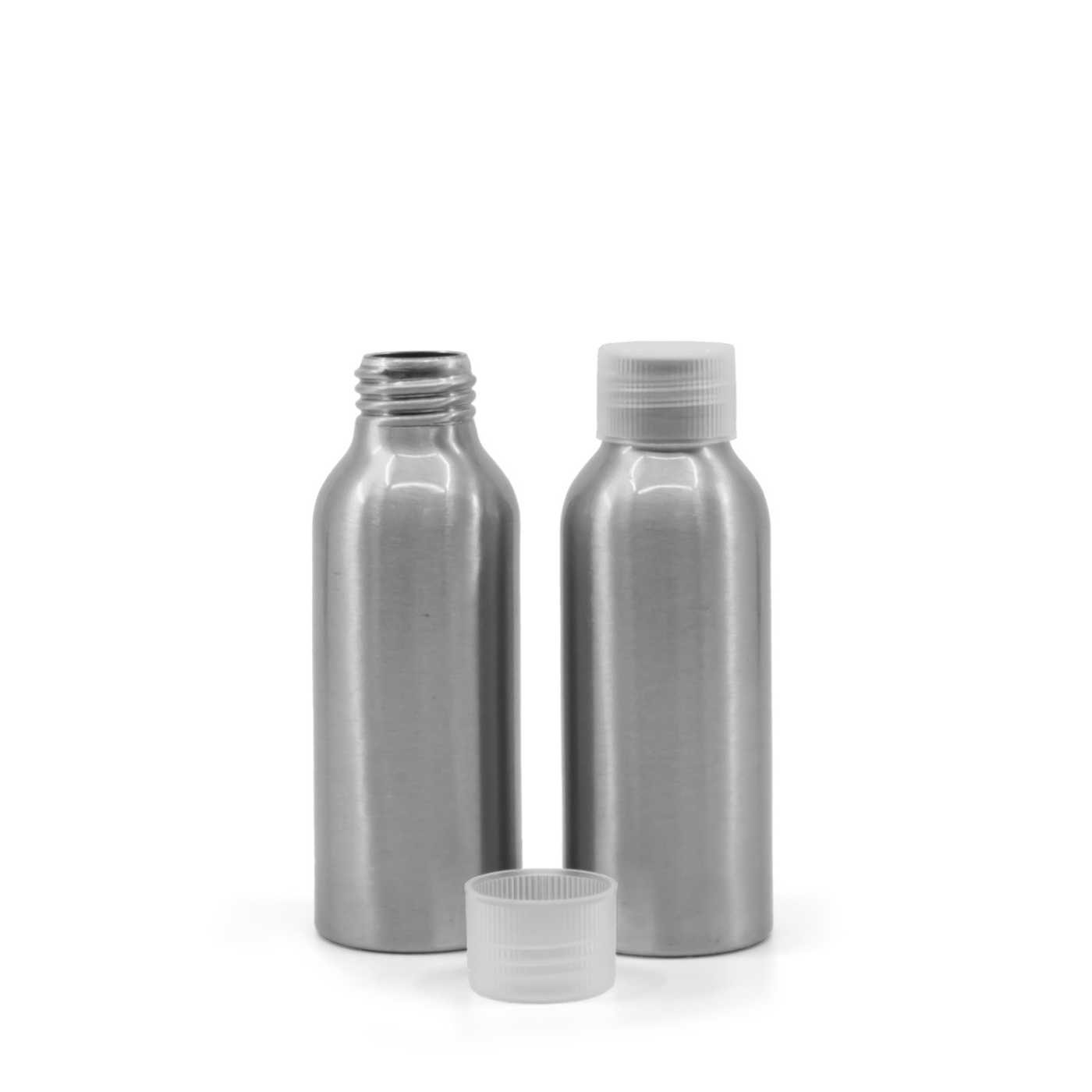 Alumínium üvegcse, átlátszó kupak, 100 ml