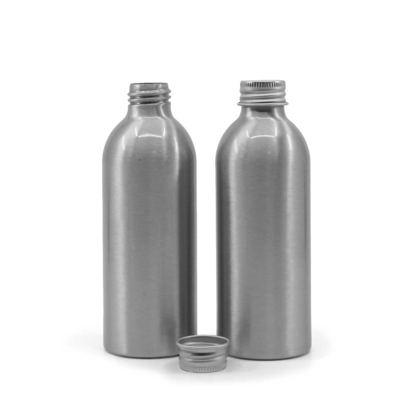 Butelka aluminiowa z aluminiową nakrętką, 200 ml