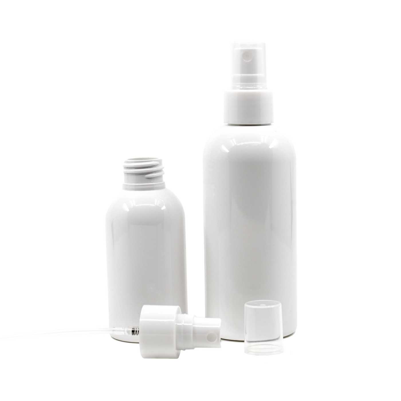 Flacon en plastique blanc, 24/410, spray brume fine blanc, 100 ml