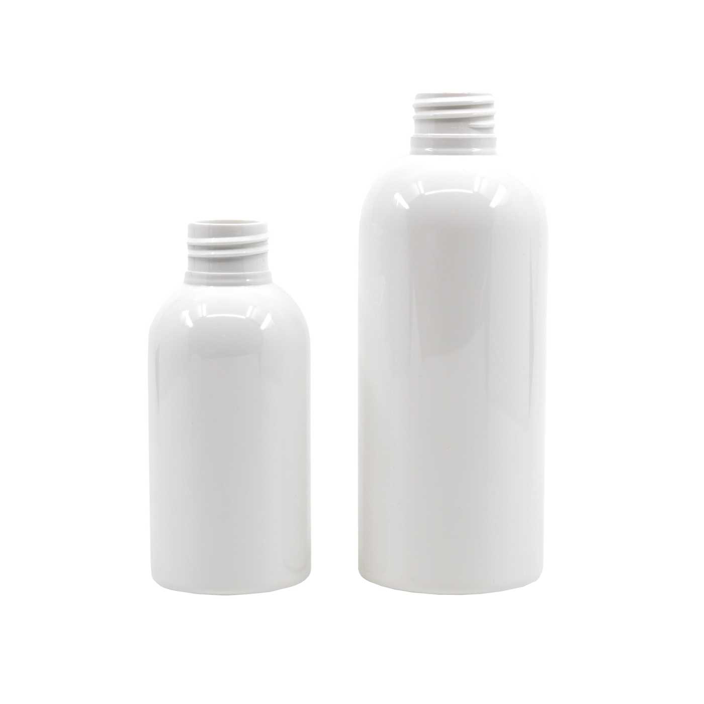 Bouteille en plastique blanche, 150 ml, 24/410, sans fermeture