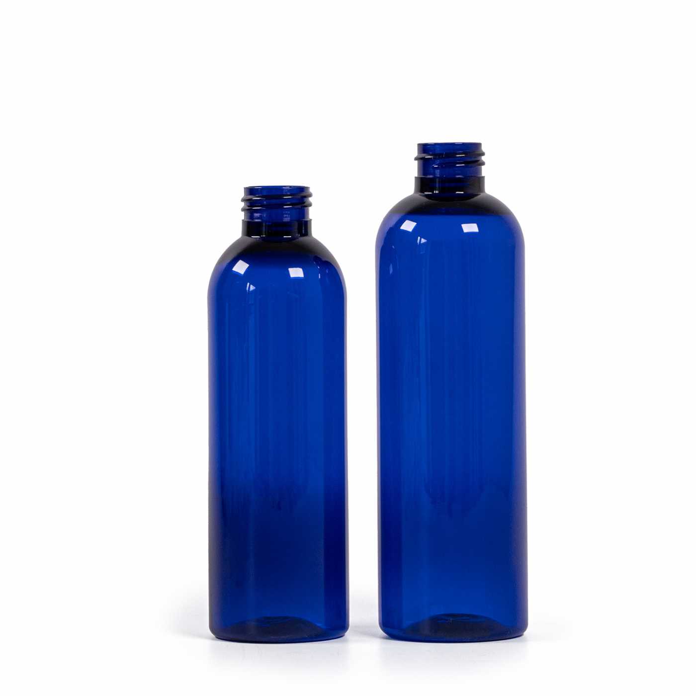 Kunststoffflasche, blau, 24/410, ohne Verschluss, 200 ml