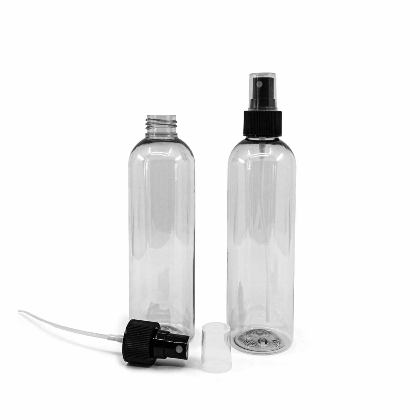 Bouteille en plastique recyclée, spray noir, 250 ml