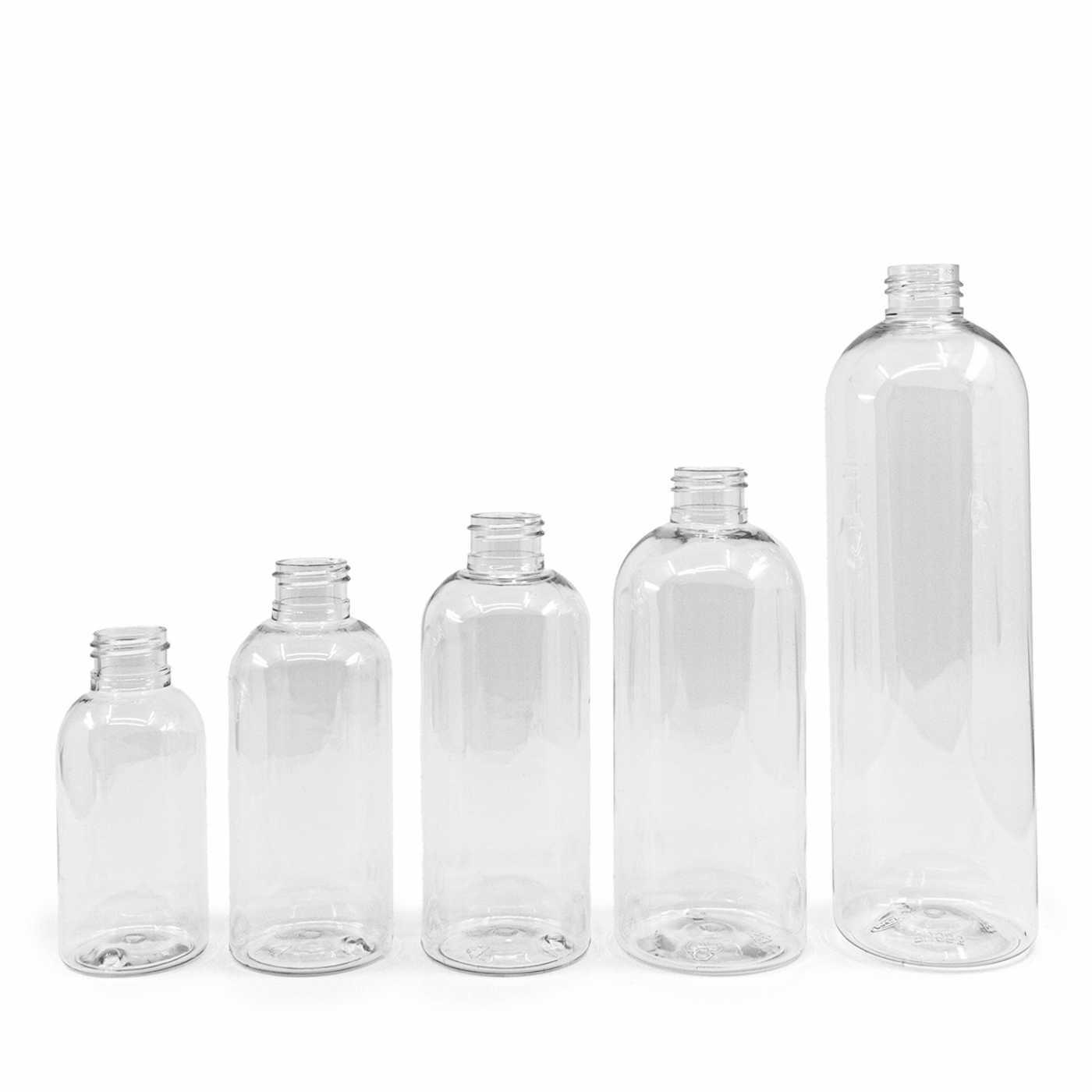 Bouteille en plastique ronde transparente, 500 ml, 24/410, 1320 pcs