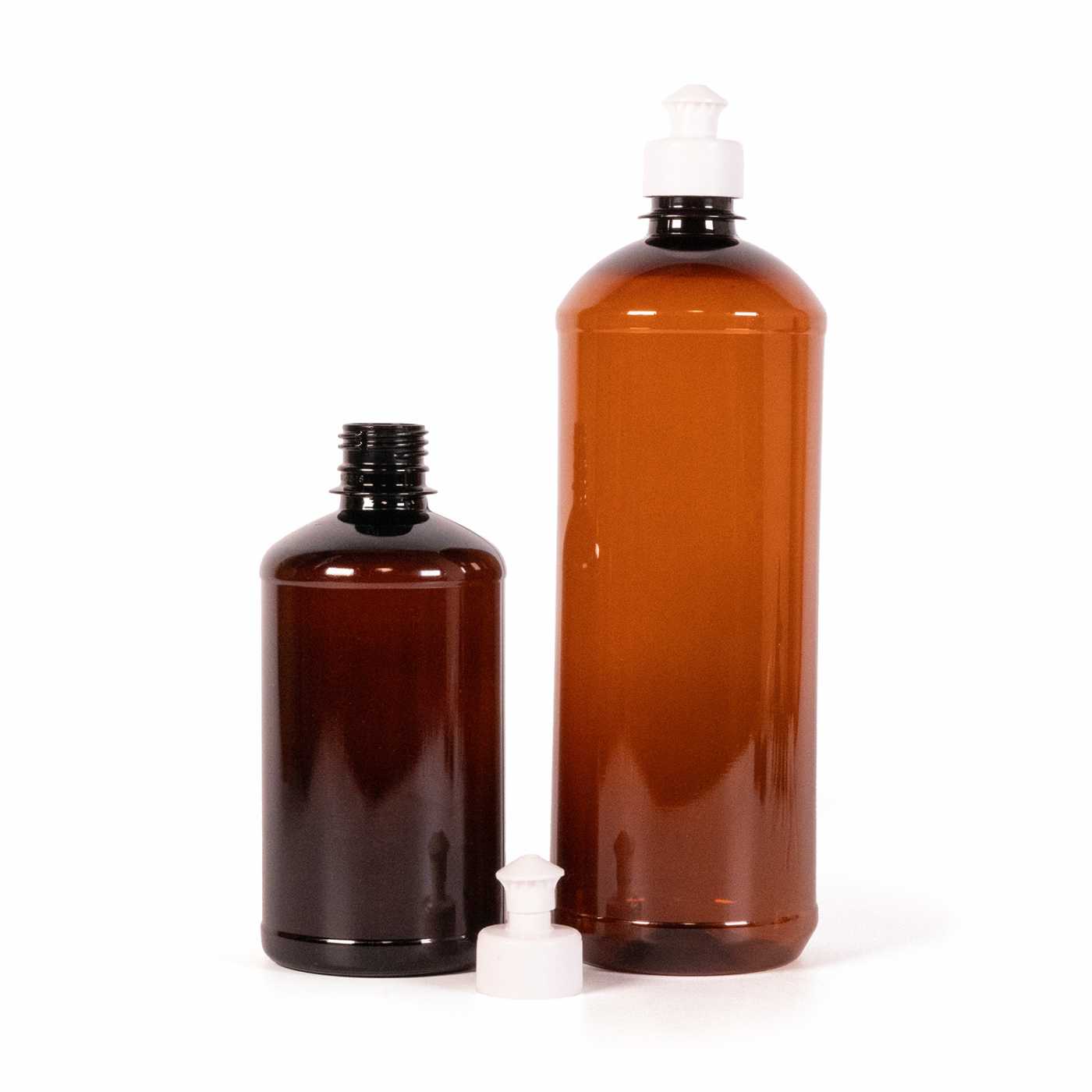 Bouteille en plastique, bouchon push-pull blanc, 1000 ml