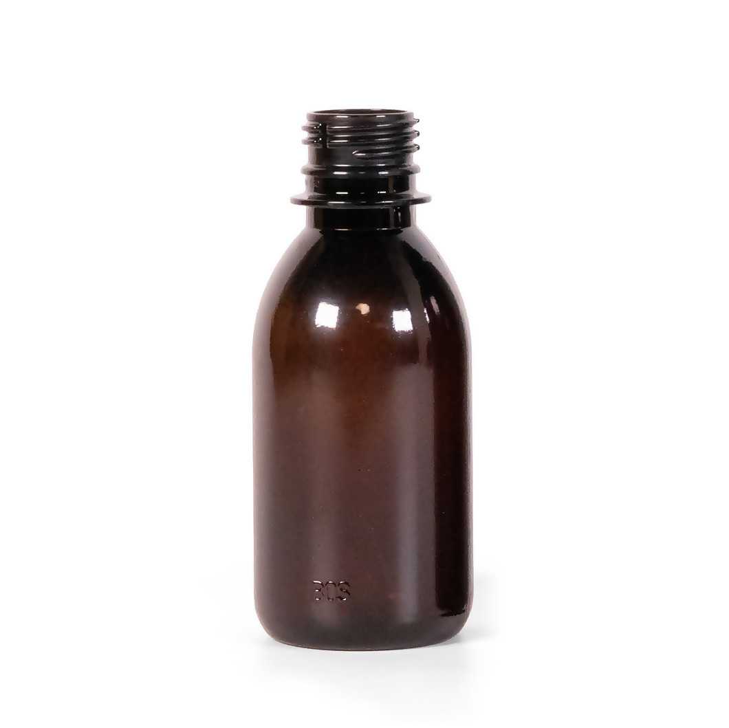 Braunes Kunststofffläschchen, 28/410, 150 ml
