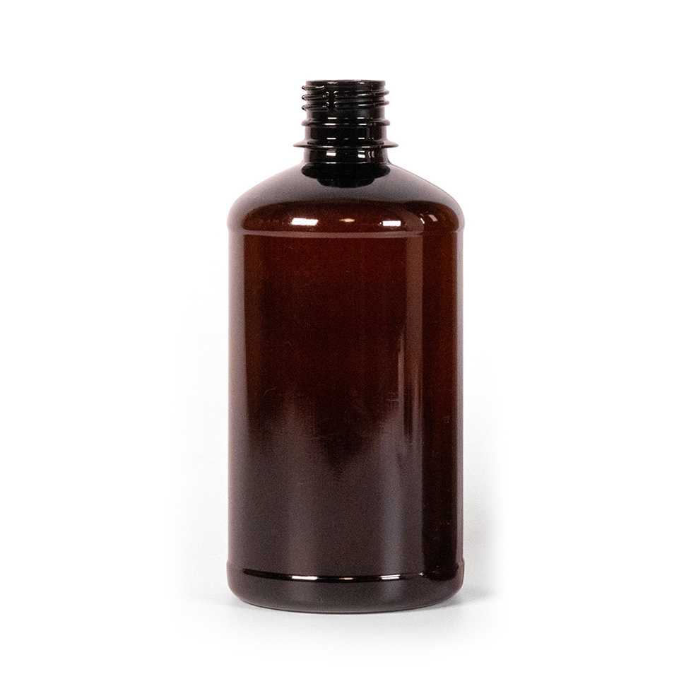 Plastová láhev hnědá, 500 ml