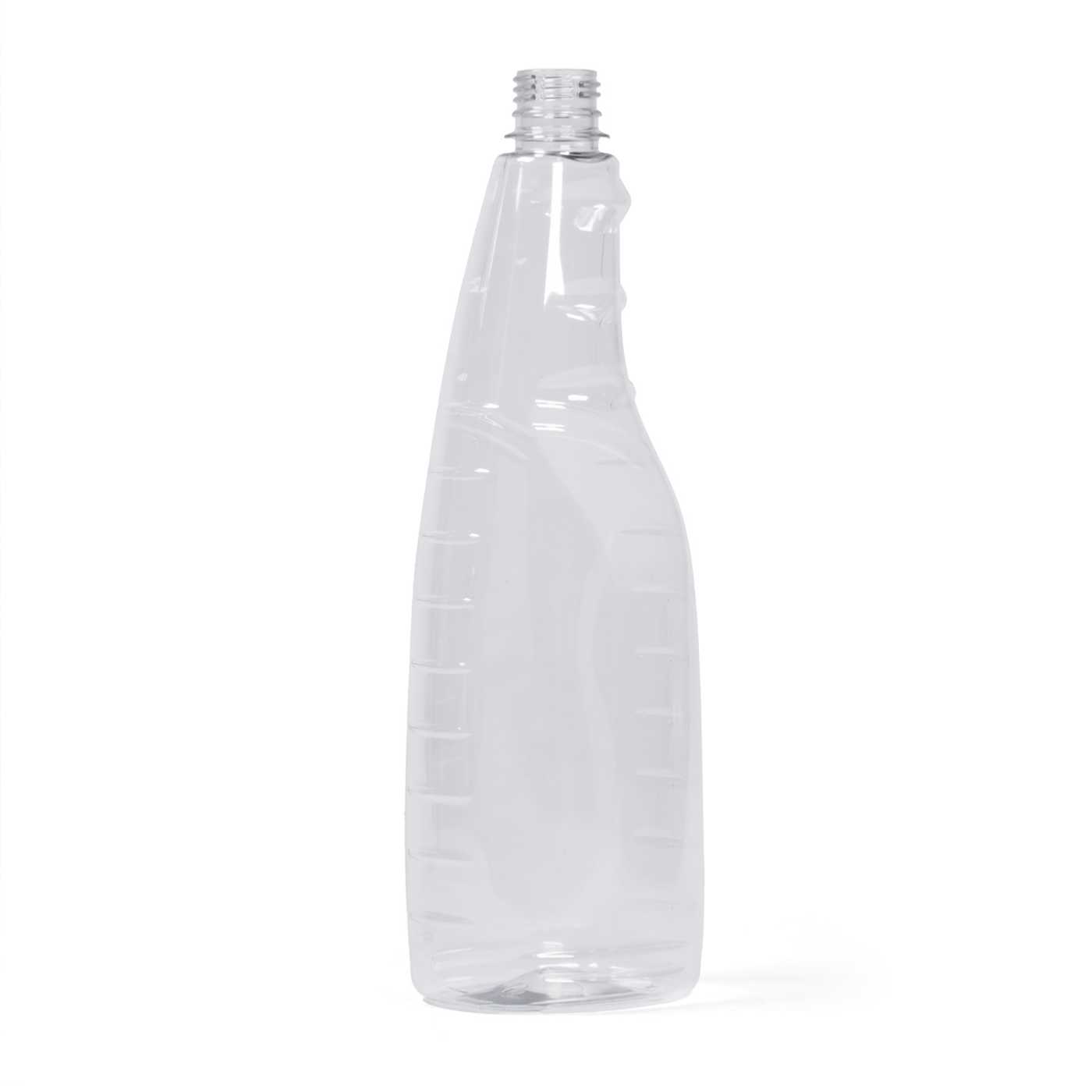 Plastová fľaša na čistiace prostriedky, priehľadná, 1 l