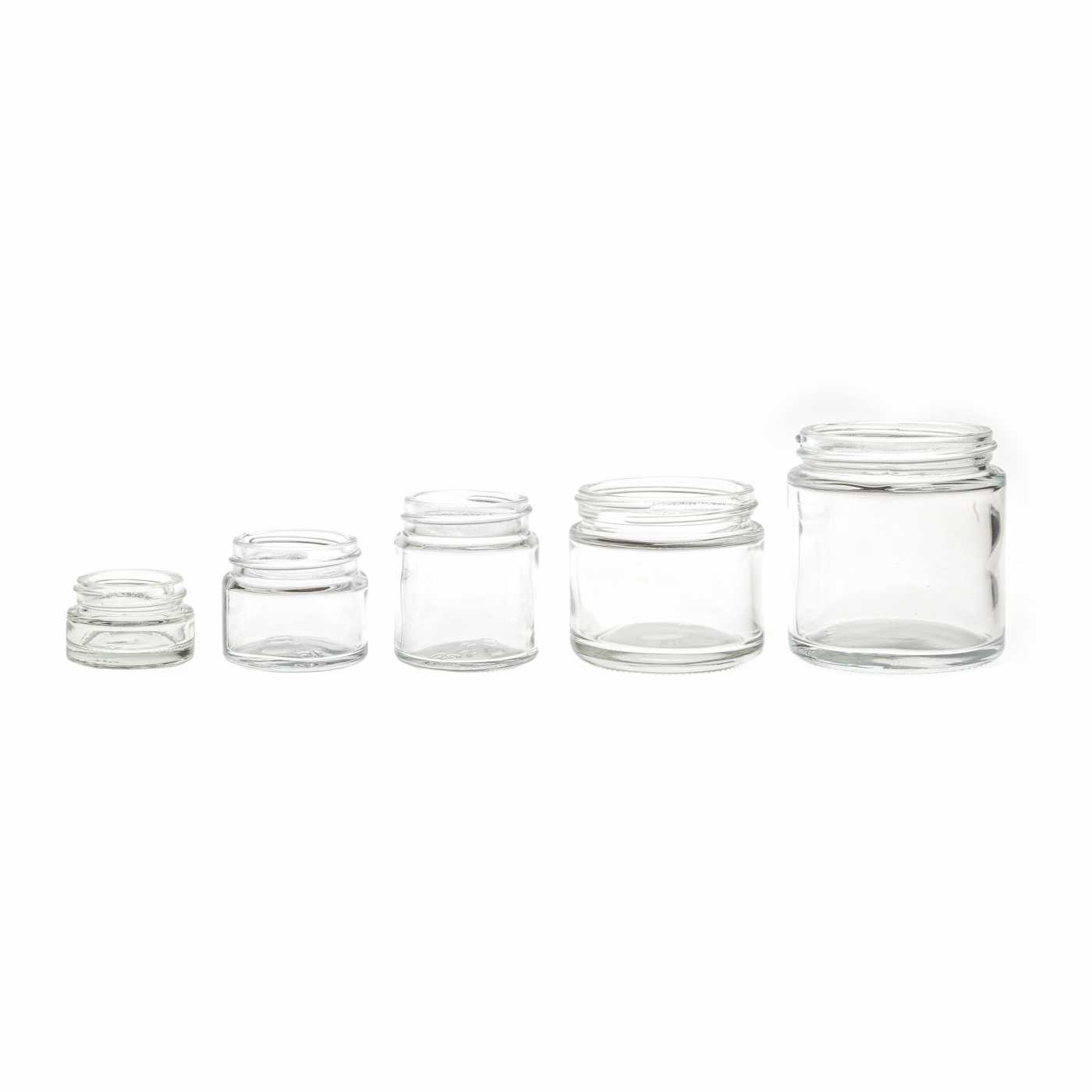 Szklany słoiczek, przezroczysty, 56 mm, 100 ml, 30 szt.