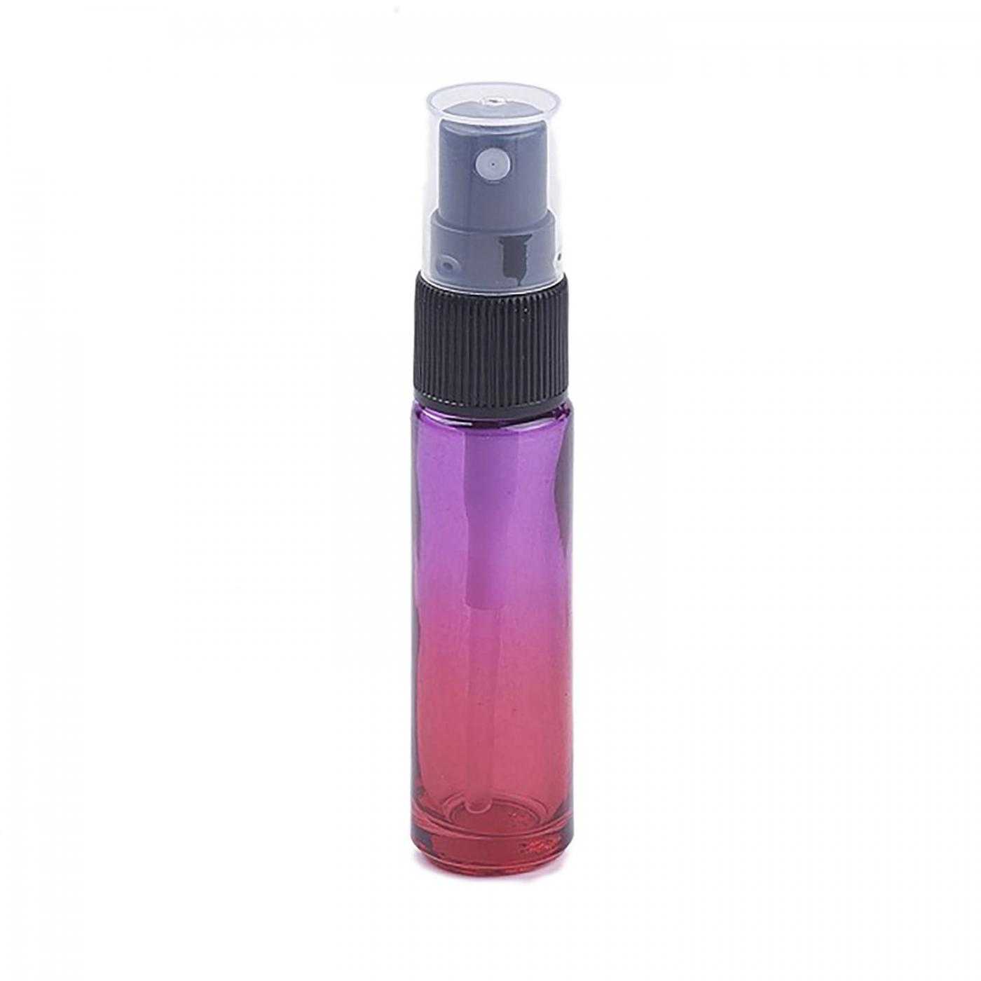 Vaporisateur de parfum en verre, rose-violet, 10 ml