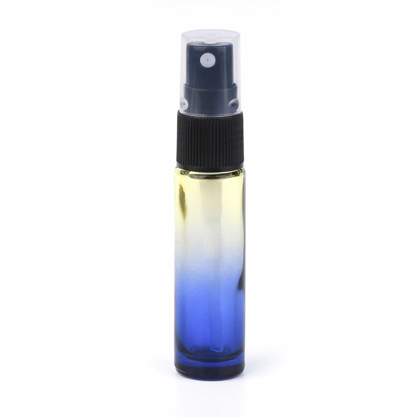 Vaporisateur de parfum en verre, jaune-bleu, 10 ml