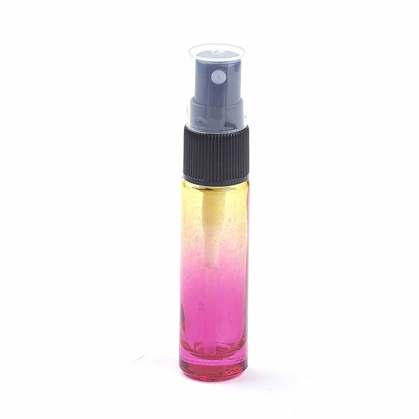 Vaporisateur de parfum en verre jaune-rose 10 ml
