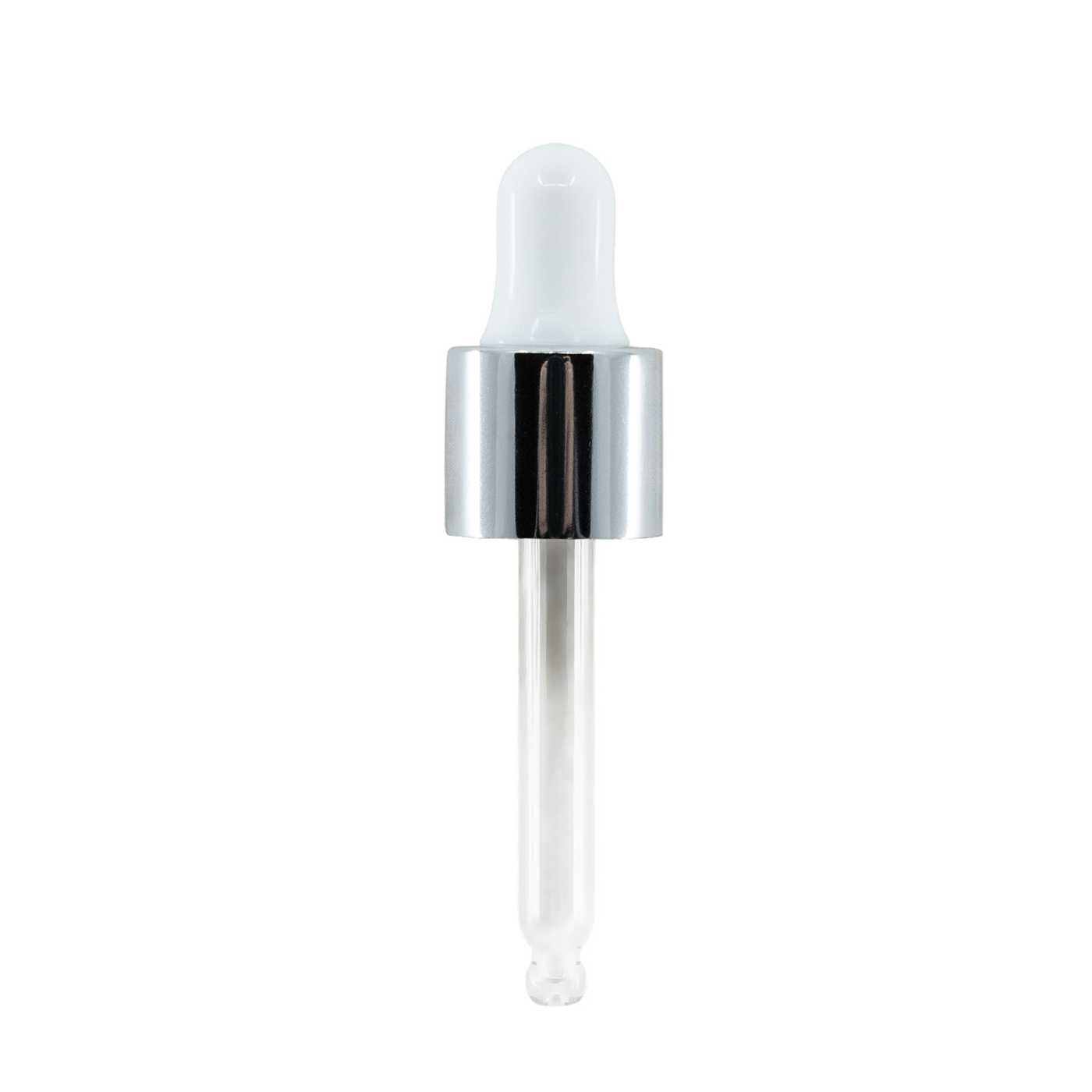 Glaspipette, glänzend Silber, 13/415, 46 mm