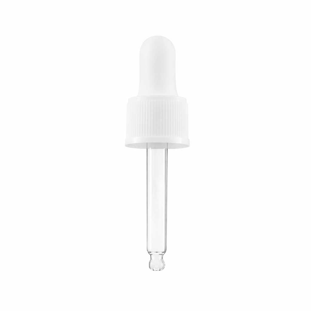 Weiß matte Pipette, 52 mm