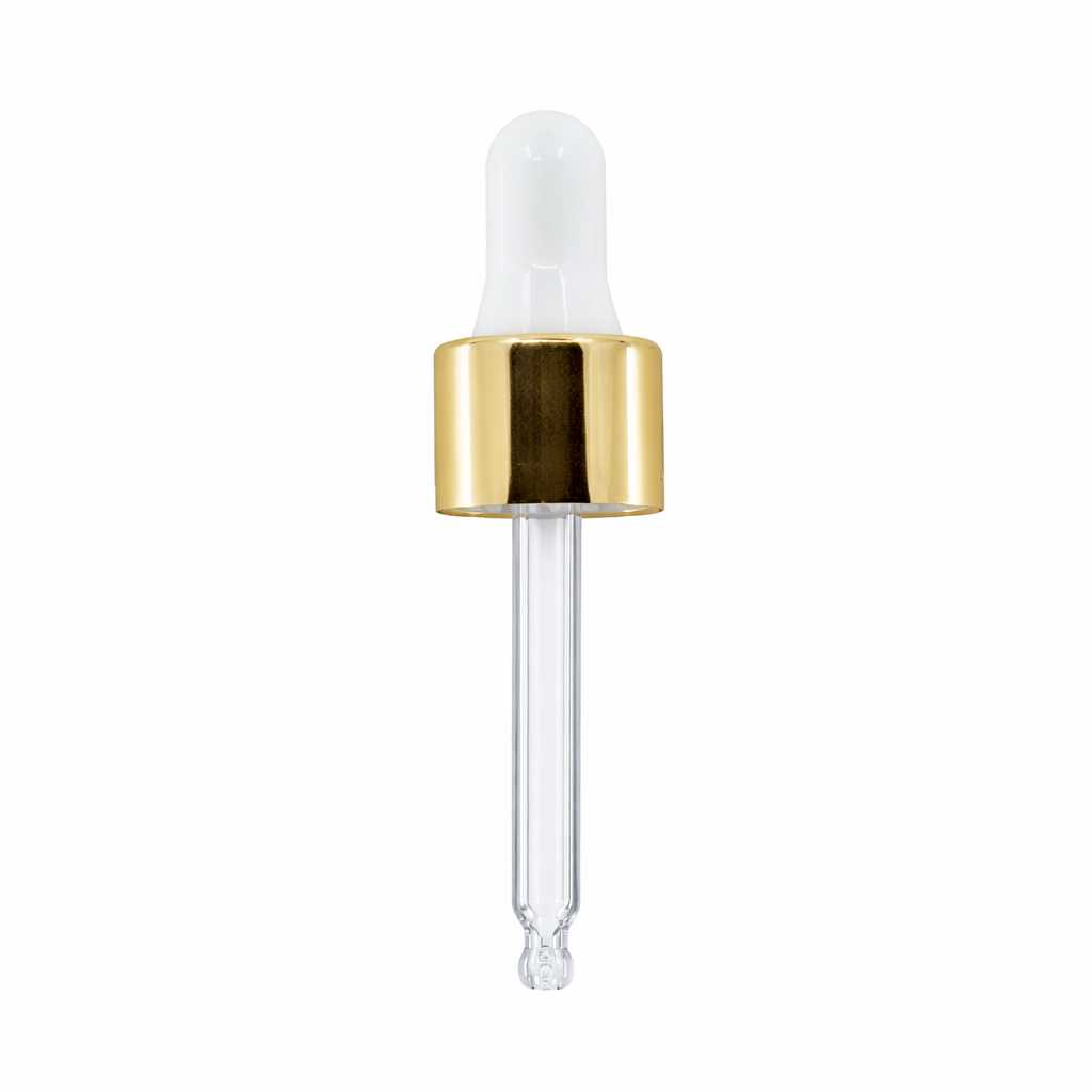 Pipette weiß-gold, 50 mm