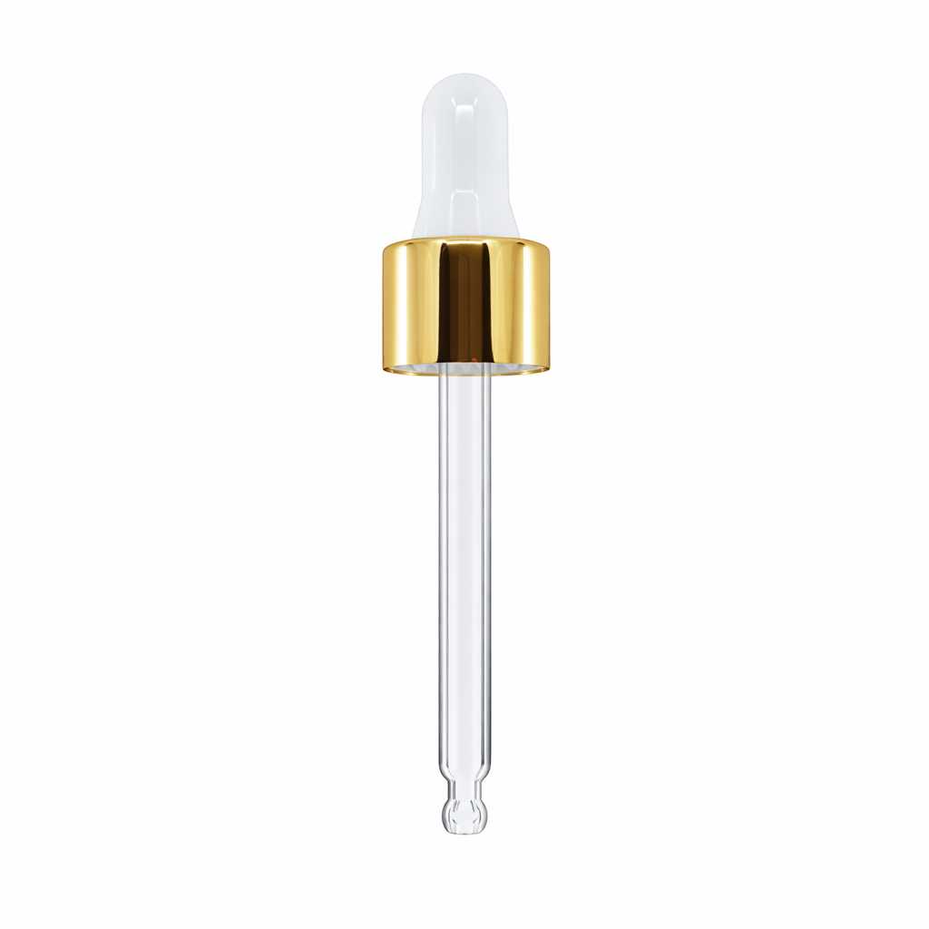 Pipettenverschluss Weiß-Gold 71 mm
