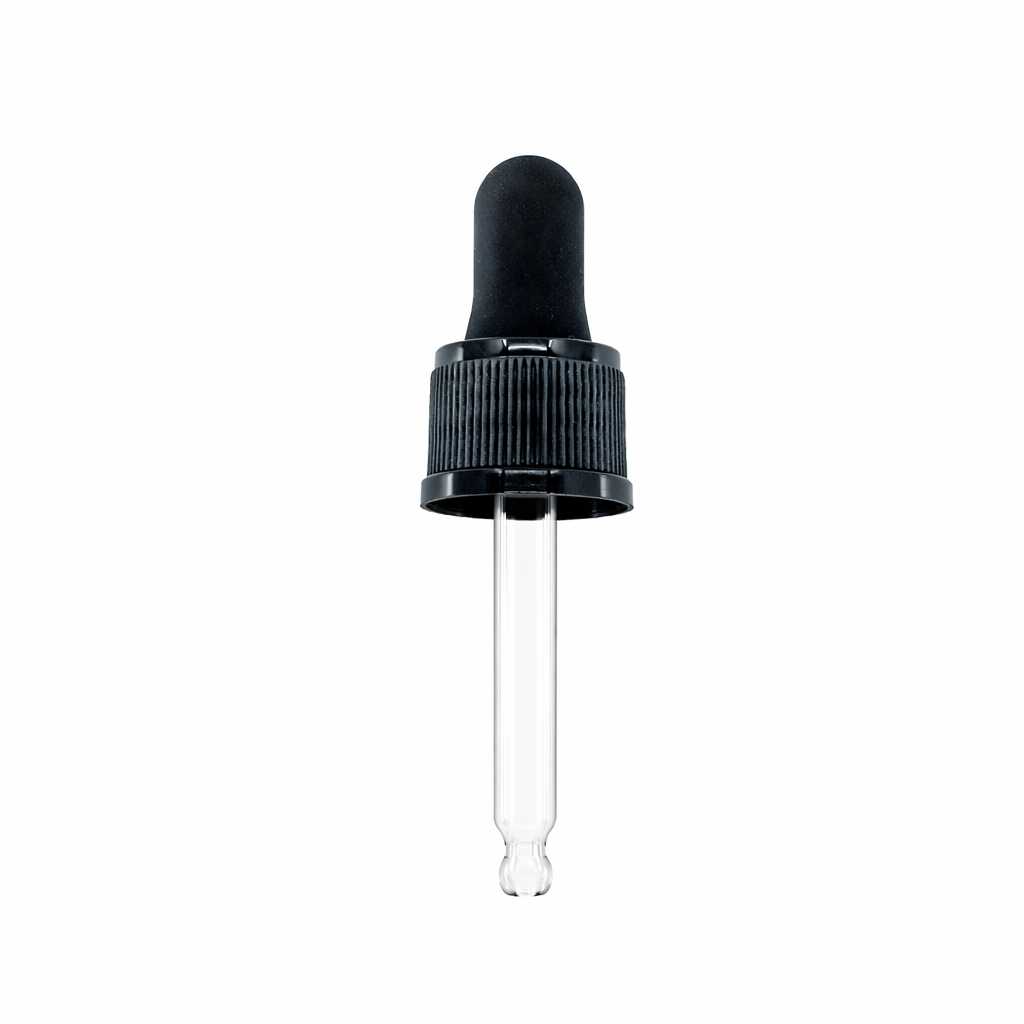Pipettenverschluss, schwarz, Kunststoff, 50 mm